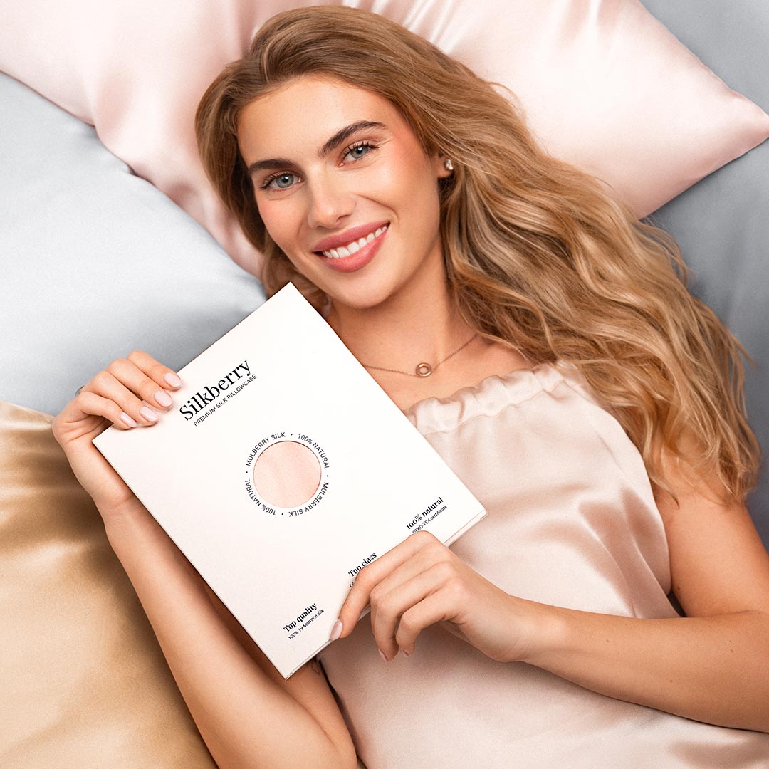 Luonnollinen 100 % silkkinen tyynyliina