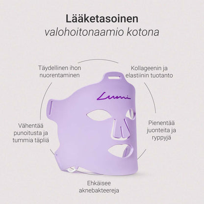 Lumi-valohoitonaamio