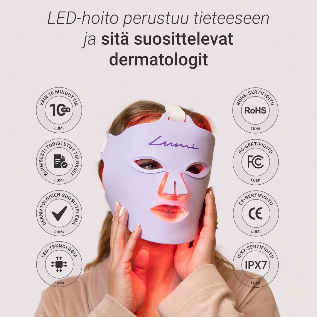 Lumi-valohoitonaamio