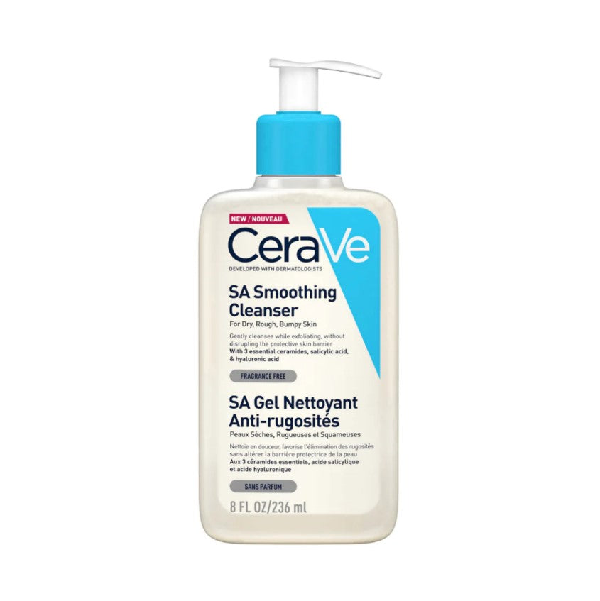 CERAVE Sa Smoothing Cleanser - Vartalon ja kasvojen puhdistusaine ongelmalliselle iholle 236ml- terveenihonkeskus.fi