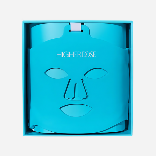 HigherDOSE Red Light Face Mask LED-valoterapianaamio