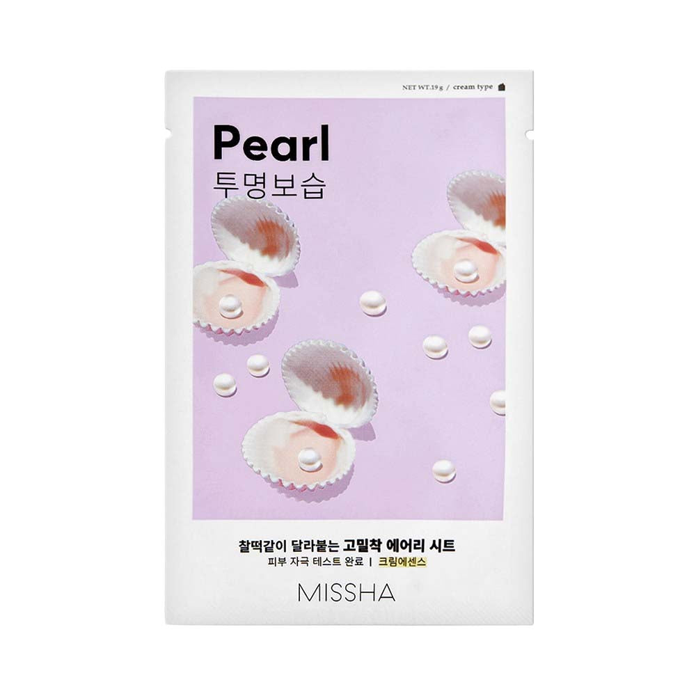 MISSHA Airy Fit Sheet Mask Helppo kasvonaamio helmijauheella