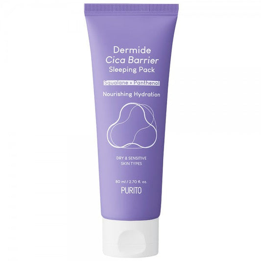 PURITO Dermide Cica Barrier Sleeping Pack - Elvyttävä kasvonaamio- terveenihonkeskus.fi