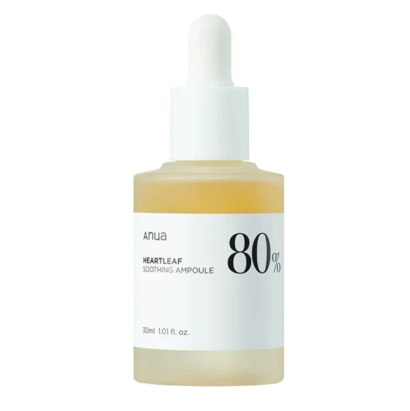 ANUA Heartleaf 80% Soothing Ampoule - Hoitava kasvoseerumi-ampulli- terveenihonkeskus.fi